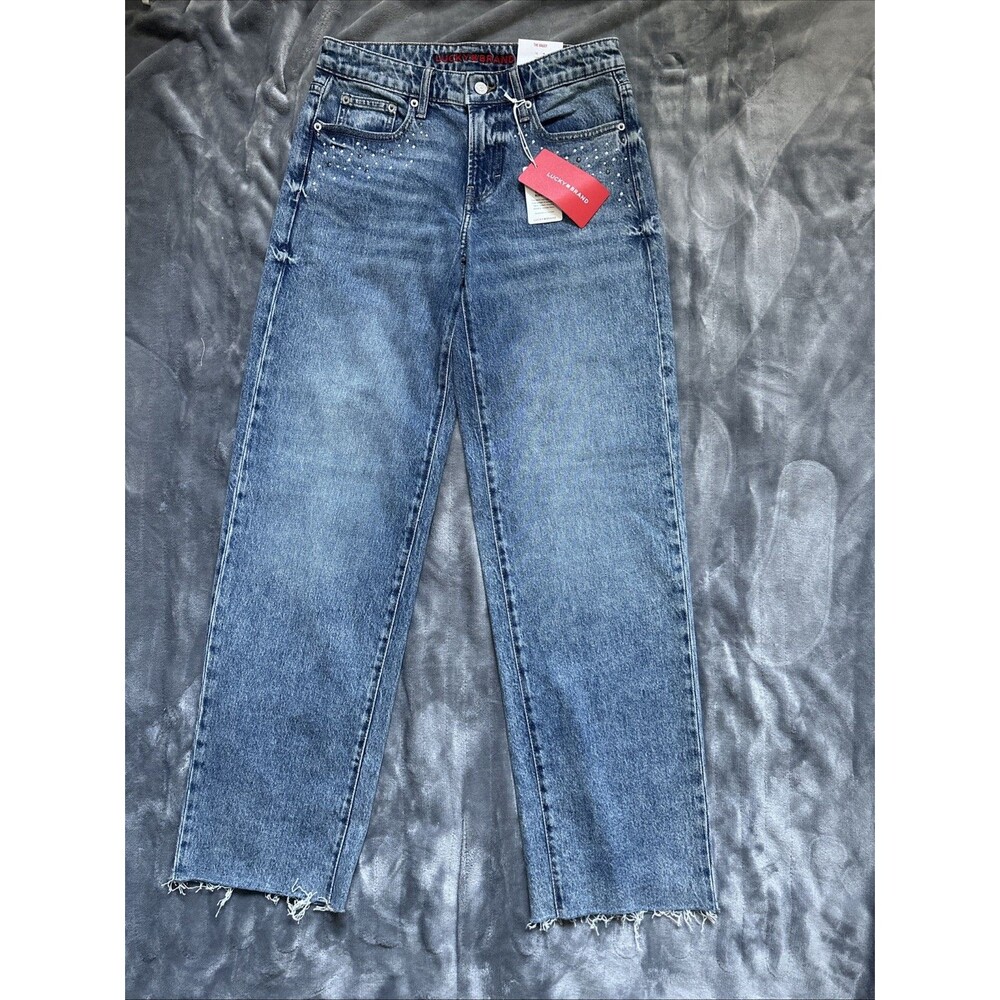 NWT Women’s Lucky Brand Jeans The Baggy Sz 2/26 [A022]